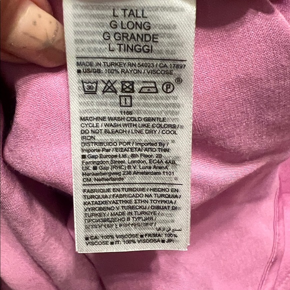 NWT Banana Republic Jessie Satin Maxi Dress Orchid Pink Large Tall Romantic - Picture 11 of 15